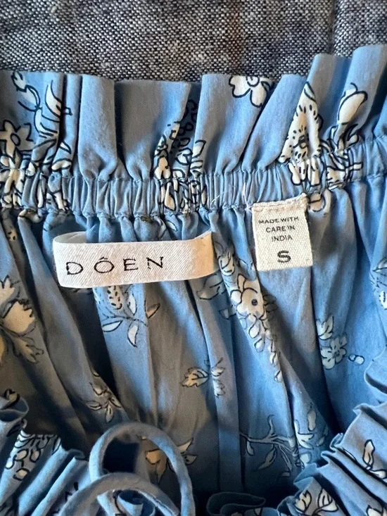 DÔEN EMMARETTA DRESS IN SKY DE BOUTON / SIZE S - Picture 6 of 8